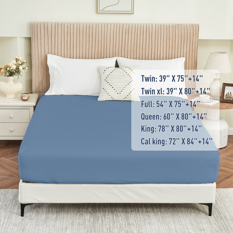 Drap-housse double en microfibre brossée avec sangles pouvant accueillir jusqu'à 14 personnes, Drap-housse de taille simple
