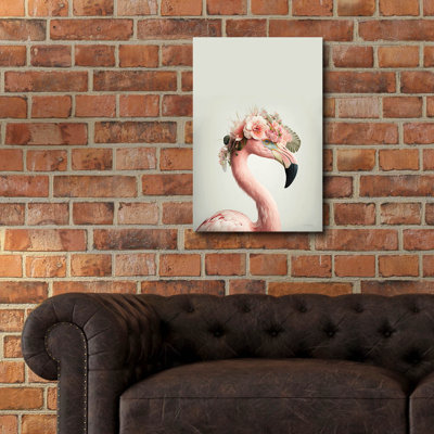 Art mural en verre acrylique Bay Bay Home ™ «The Exotic Flamingo» par Seven Trees Designs