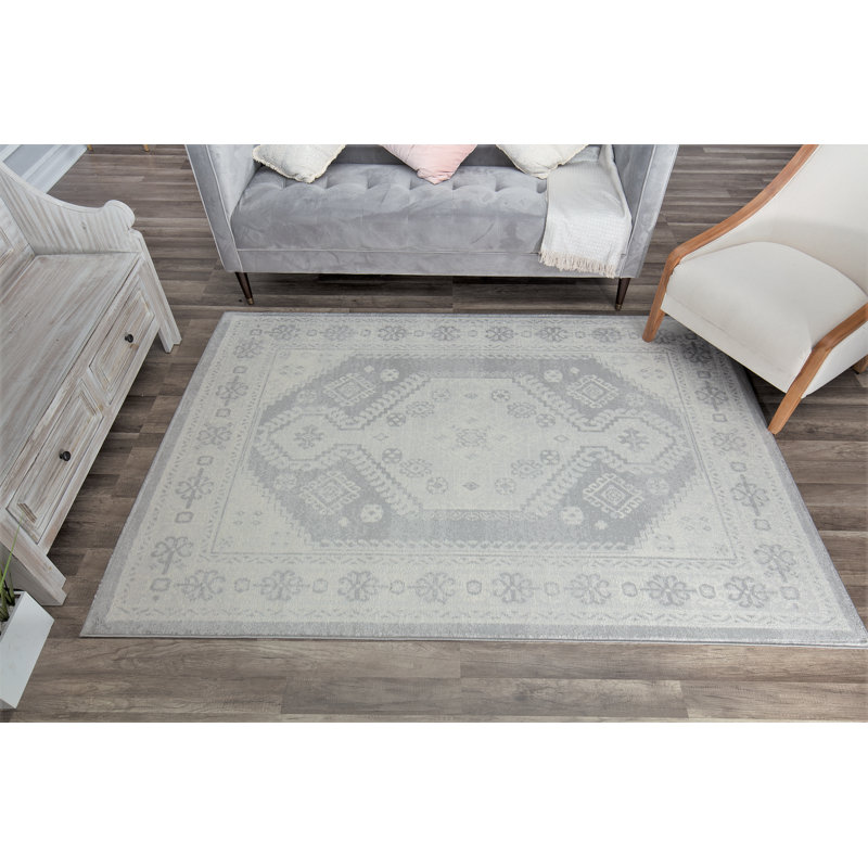 Tapis gris clair Gabriel, Rectangle 5 pi 3 po x 7 pi