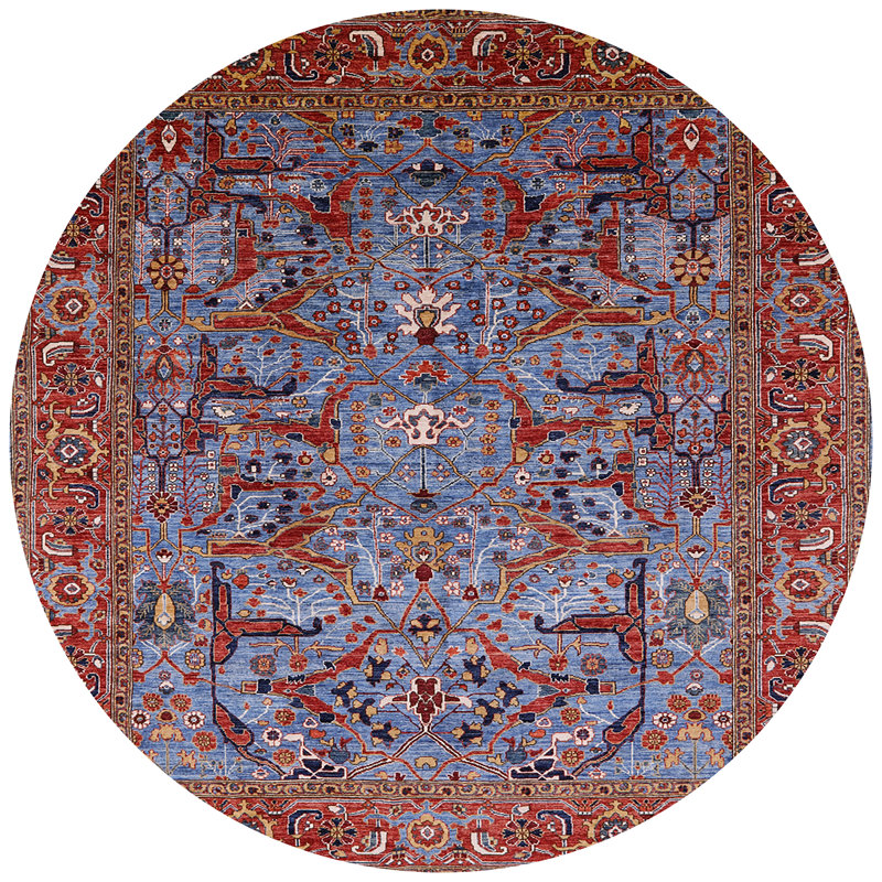 Harbine Oriental Indoor Rug, Round 6'