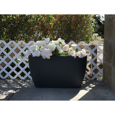 Pot de fleurs en béton