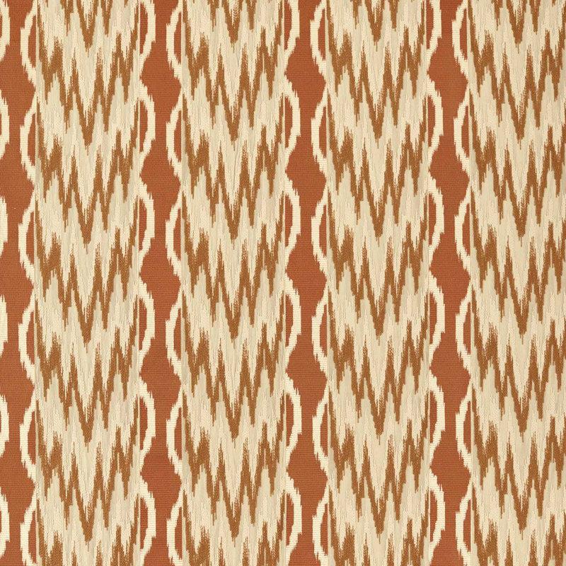 Embroidered Ikat Stripe, Amber