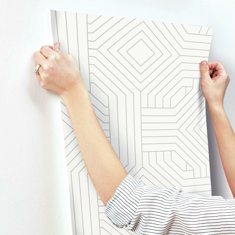 Papier peint Diverging Diamonds, Blanc
