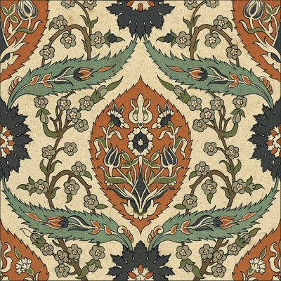 " No Canvas* Persian Tile II "