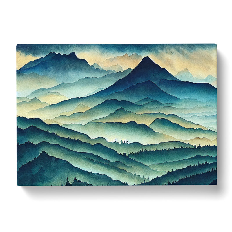 Cool Mist Mountains Vol.2 - Wrapped Canvas, 40cm H x 60cm W x 3cm D