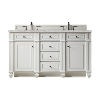 Bristol 60" Double Vanity W/FreePower Wireless Charger