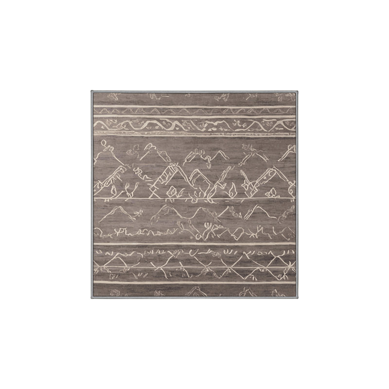 Tapis gris lavable à la machine GSIX03563, Carré 3 pi