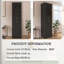 Armoire de rangement en MDF pour salle de bain avec portes en verre, tiroirs et tablettes réglables-1360062196