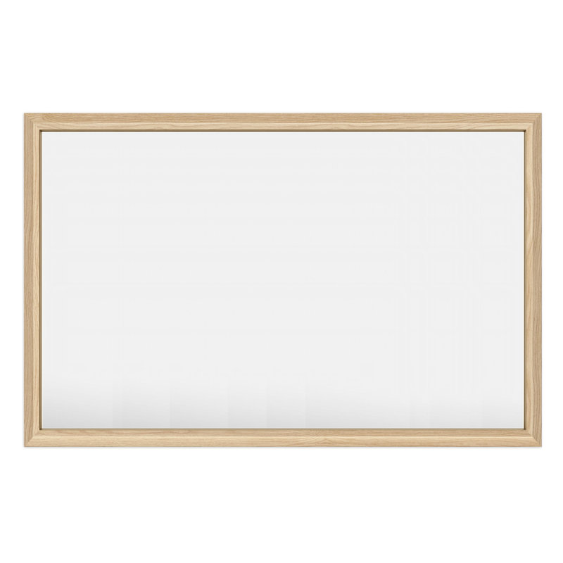 Amara Tempered Glass Mounted Wall Mirror, 72" x 36", Dark Brown Wood