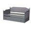 Lit de jour simple en bois massif avec couchette Madrid-1265728606