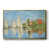Toile avec cadre flottant or