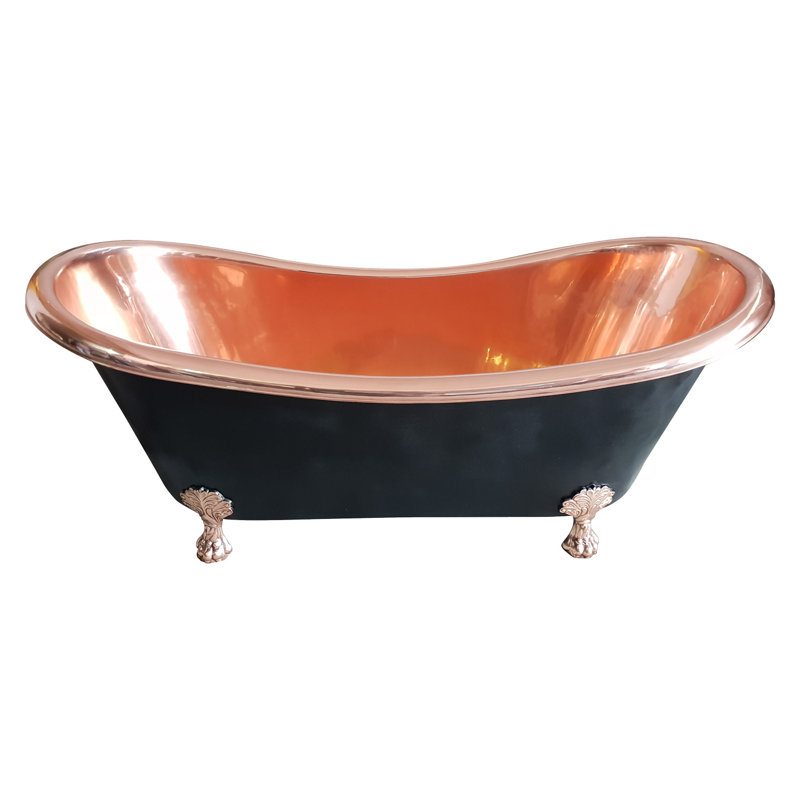 1830mm x 813mm Freestanding Soaking Copper Bathtub