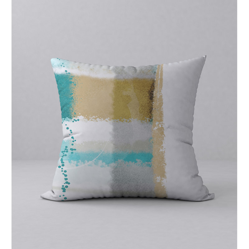 Abstract Reversible Throw Pillow, 20" x 20"
