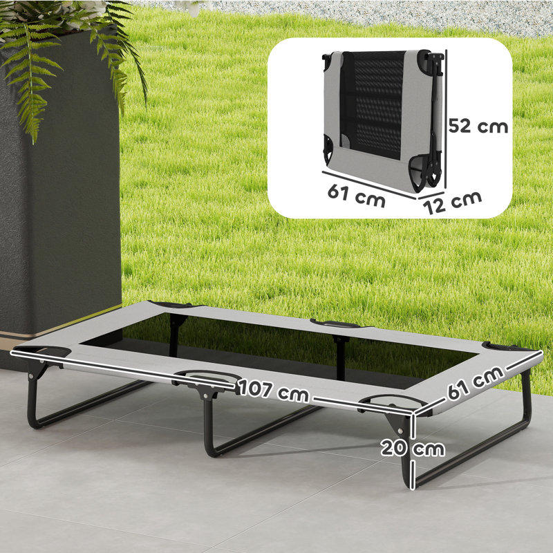 Polyester Pet Bed, Light Grey