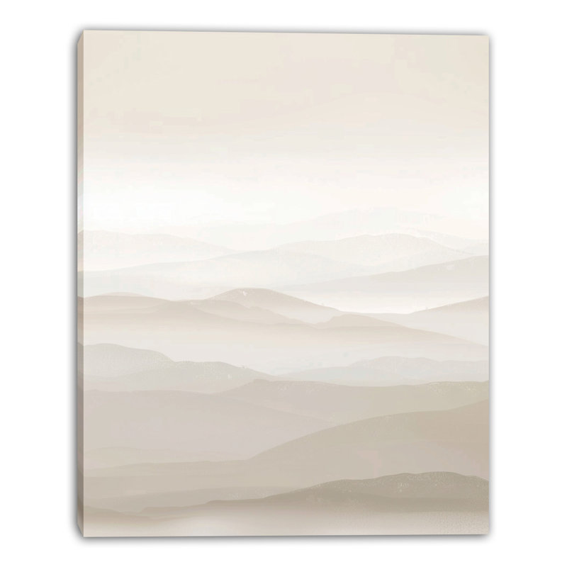 Impression sur toile Layered Desert Serenity, H 36 po x l 24 po x P 1,5 po