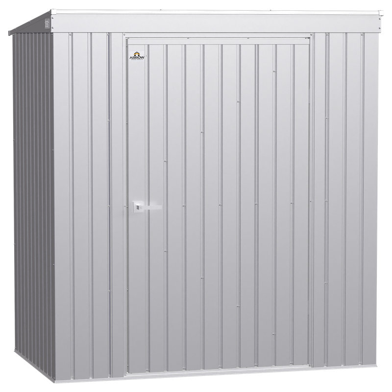 Elite Steel Storage Shed, 6X4, Galvalume