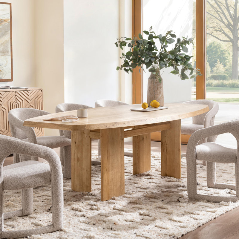 Sorento Rectangle Oak Dining Table, Natural