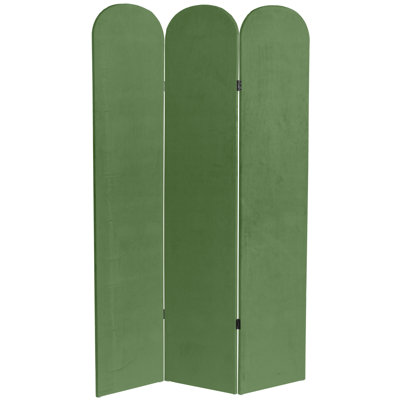 Cloison pliante en velours 3 panneaux Wayt