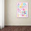 « baby fille alpha », art textuel sur toile tendue-22068804
