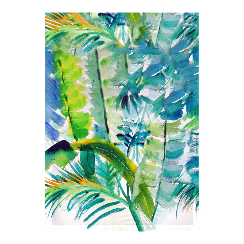 Drapeau de jardin Tirado Jungle Greens, H 18 po x l 12,5 po