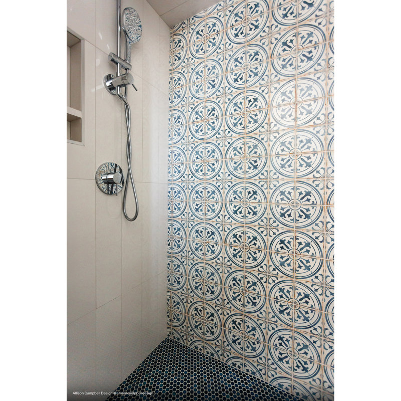 Casablanca 5" x 5" Ceramic Patterned Floor Use Tile