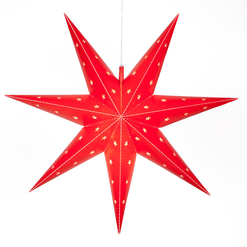 Étoile à piles, Rouge