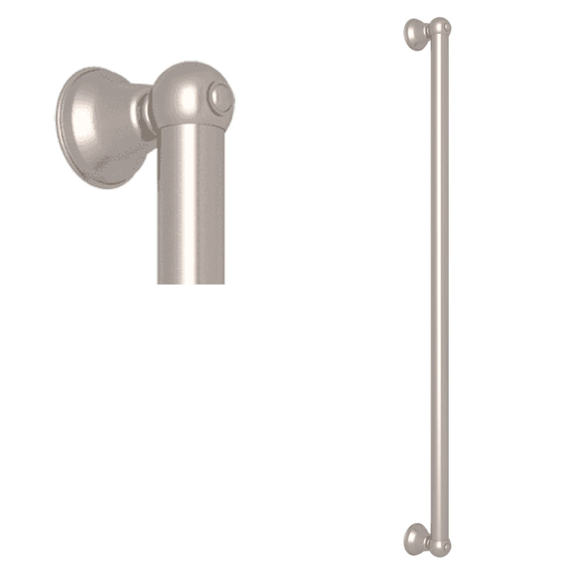 Rohl 36" Grab Bar, Satin Nickel, 38.25" W