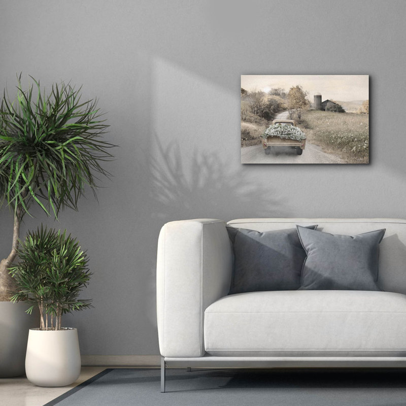 «Late Summer Livraison» par Lori Deiter, art mural sur toile, H 18 po x l 26 po x P 0,75 po