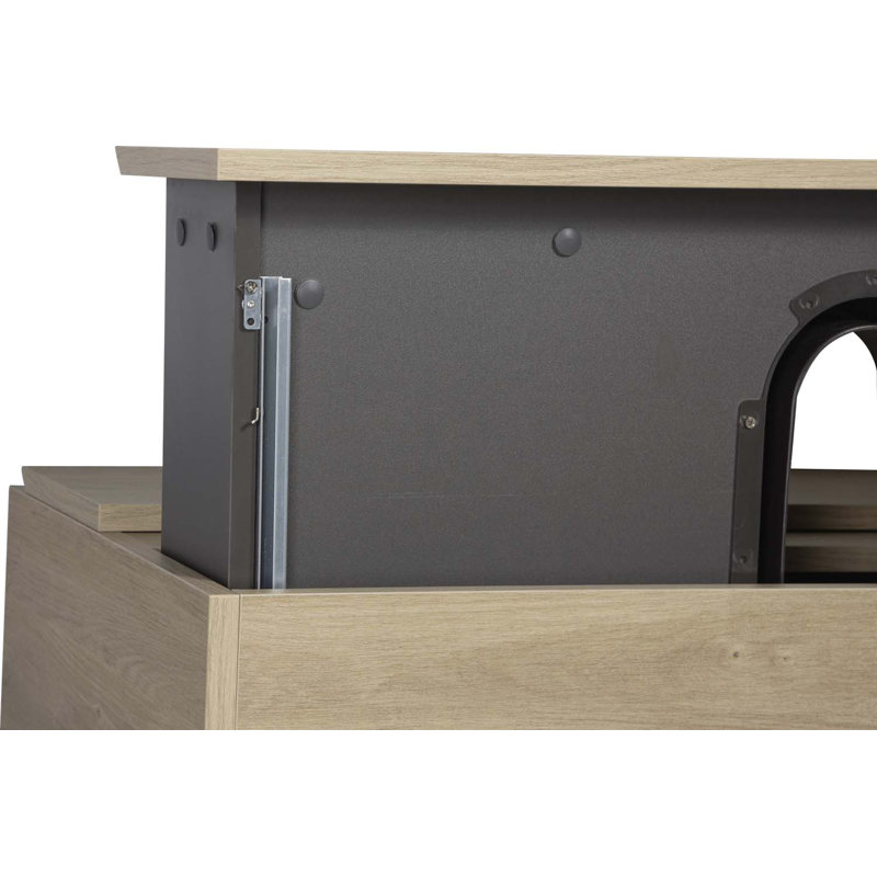 Ensemble de meuble-lavabo simple 35,45 po avec plateau en résine Tiffannee, Chêne