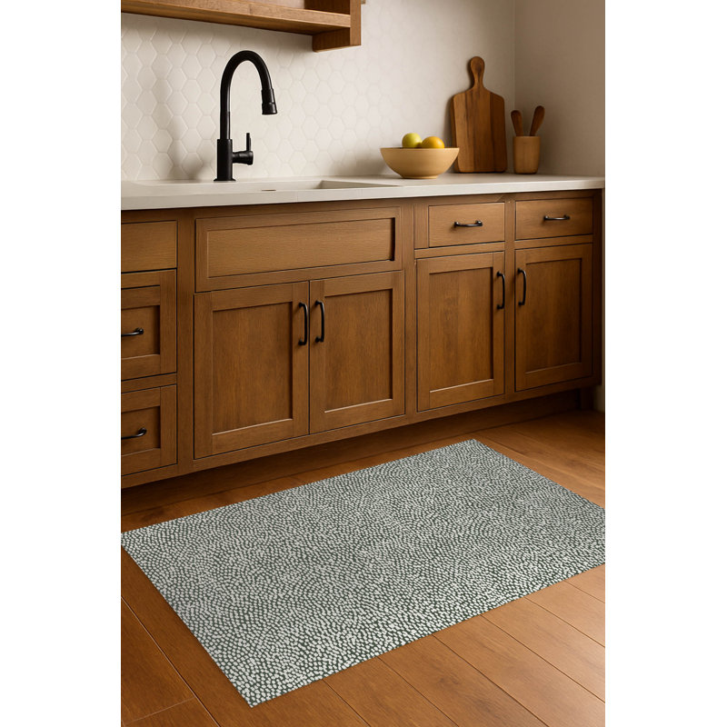 Twinkle Splat Lightweight Non-Slip Kitchen Mat, Chimichurri, Rectangle 3' x 5'