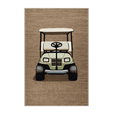 Tapis beige lavable à la machine