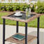 Ensemble de chaises d'extérieur 5 pièces avec table d'appoint et repose-pieds pour véranda ou terrasse-801102682