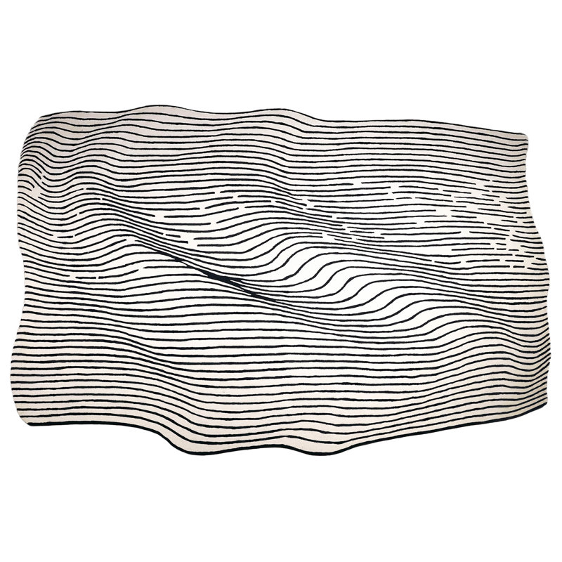 Tapis organiques de forme irrégulière, Nouveauté 7 pi 11 po x 10 pi 9 po