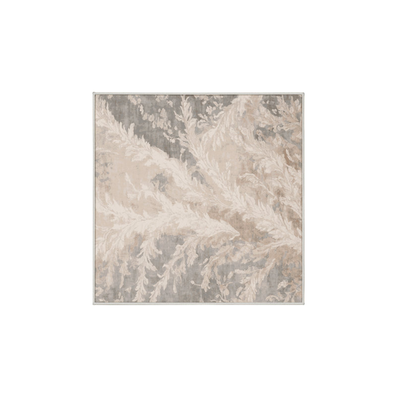 Tapis beige lavable à la machine GSIX03611, Carré 3 pi