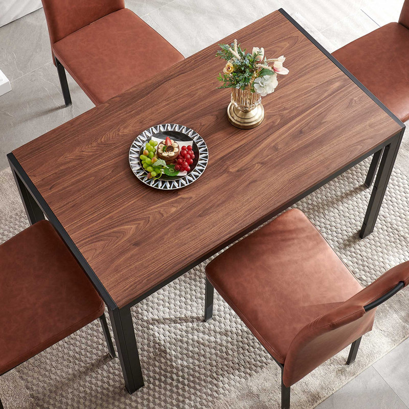 Metal Base Dining Table