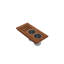 Wood Board With 2 Round Stainless Steel Bowls & Knife Holder F/1344, 1348, 1360, 1362, 1504, 1505, 1506 (Short Side Only), 1627, 1628-1548223460