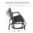 Outsunny 3-Person Patio Glider Bench, Outdoor Porch Glider Swing with 3 Seats, Breathable Mesh Fabric, Metal Frame-129000616-129000617