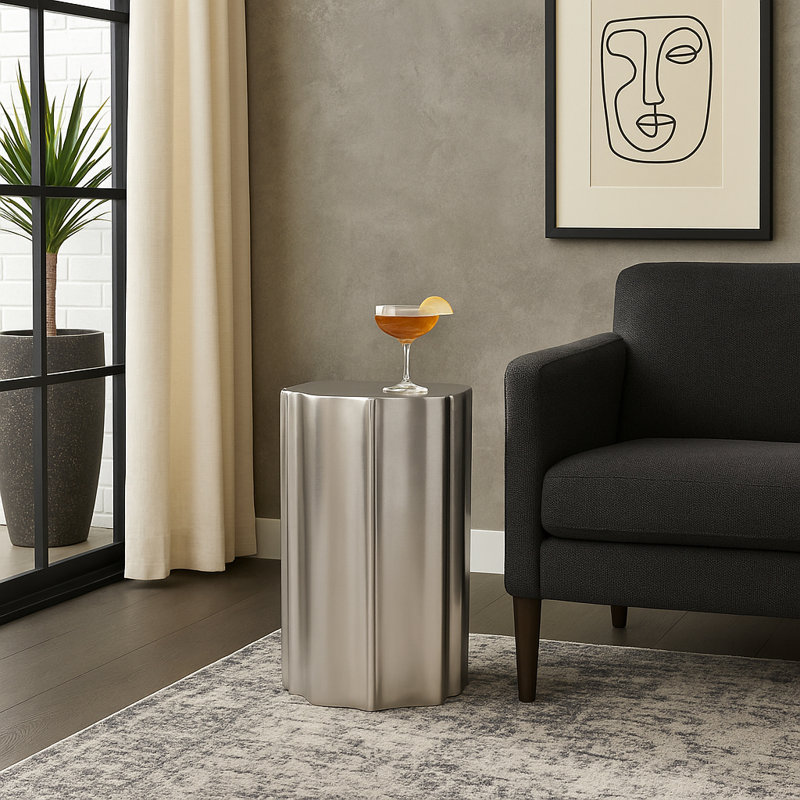 Tables de bout Bold Drum, H 22 po x l 11 po x P 11 po