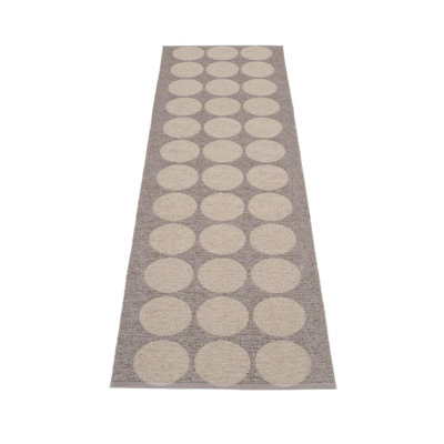 Tapis gris / métallique Hugo Mud