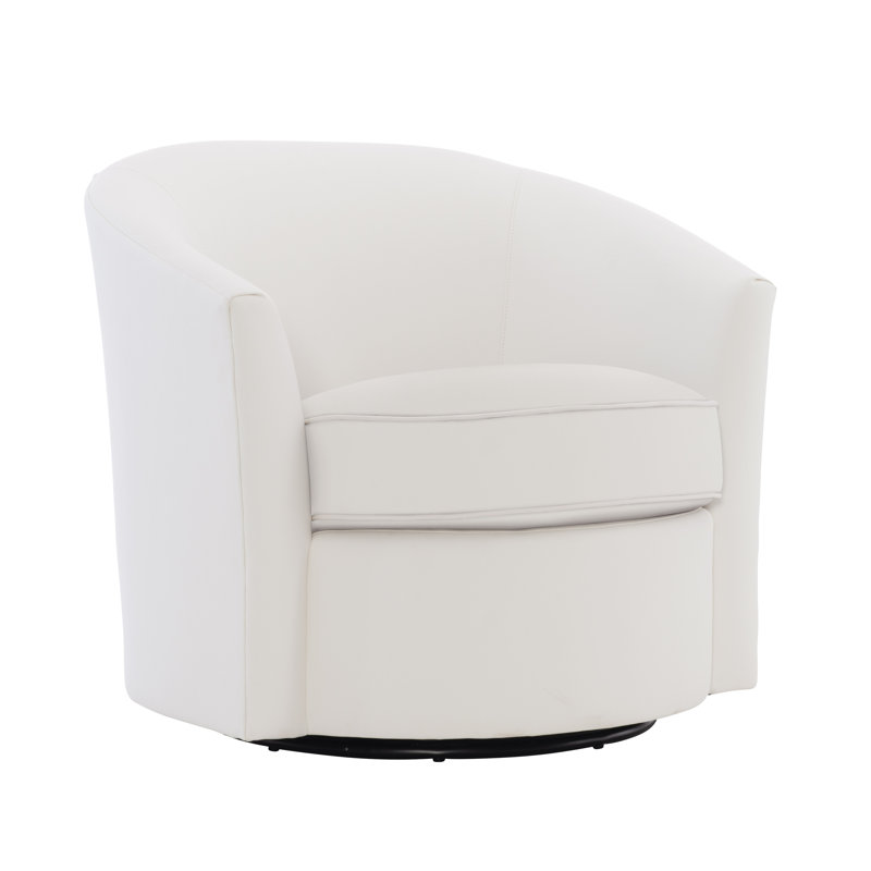 Aventura Outdoor Swivel Lounge Chair, White Linen 6016-000