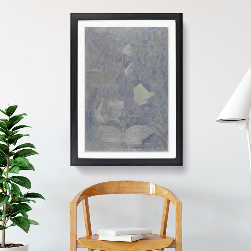Butterflies by Mikalojus Konstantinas - Picture Frame Painting, Black Framed, 48cm H x 36cm W x 2cm D