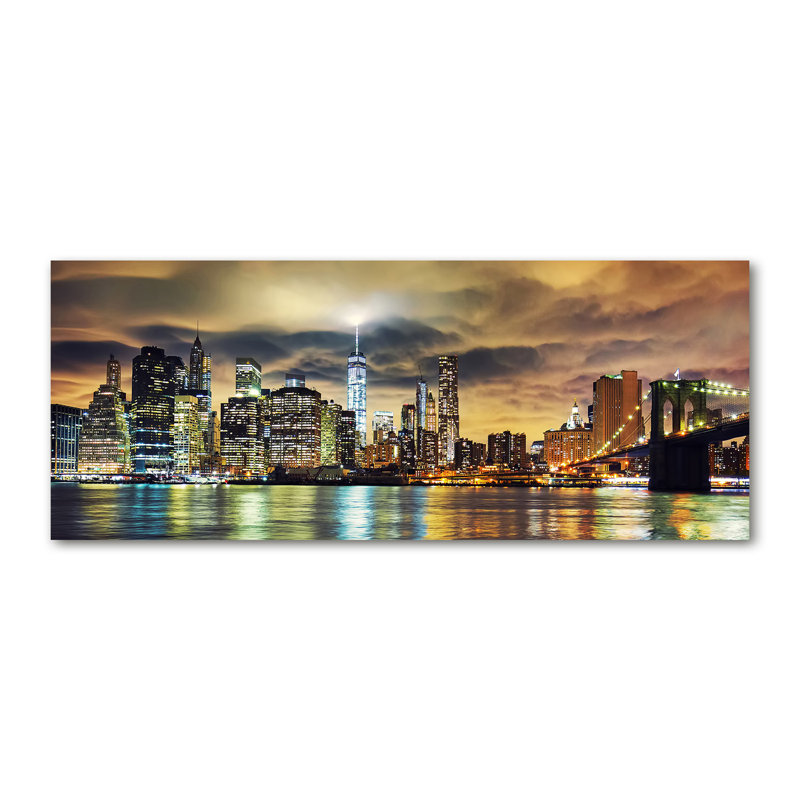 Manhattan New York - Wrapped Canvas Print