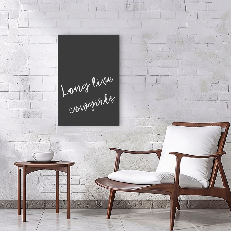Long Live Cowgirls Bold Abstract Contemporary Wall Art Print 1 Piece Wrapped Canvas Wall Art, 91.44cm H x 60.96cm W