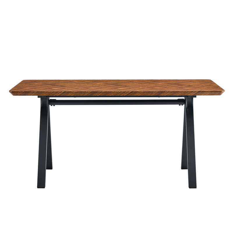 Herringbone Pattern Dining Table