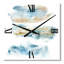 Abstract of Dark Blue Clouds III - Horloge murale moderne-712066457