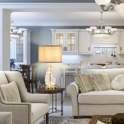 Set Of 2 Dimmable Bedside Lamps With USB Charging | 3-Way Touch Control | Night Light | LED Bulbs Included