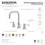 Robinet de salle de bain espacé Kingston avec ensemble de drain-1087905213-1087905214
