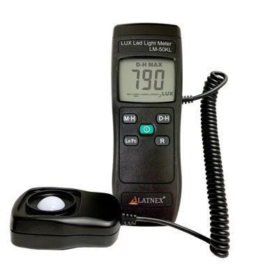 Light Metre LM-50KL Measures Lux/Fc - LED/Fluorescent, Industrial, Household, And Photography - Calibration Certificate Included