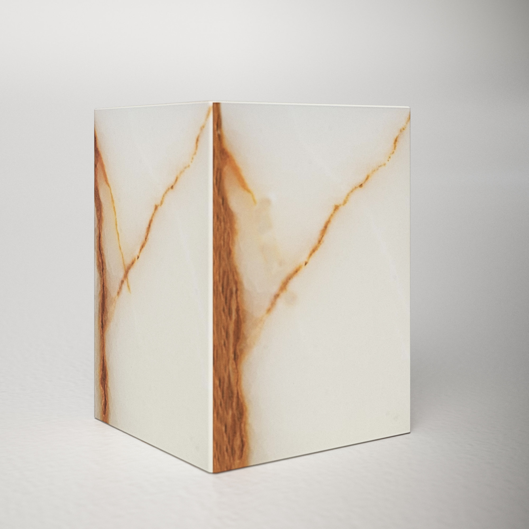 Graciela Marble Tumbler, Onyx Brown