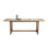 Vesro Rectangular with Solid Wood Base Dining Table